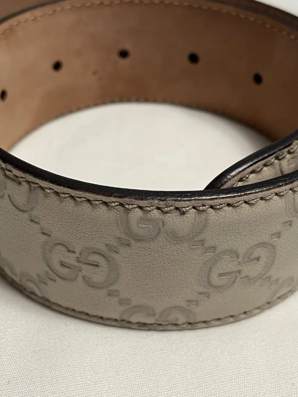 Gucci Womens Belt GG Double Buckel Style 14876-1476 90-36 - Picture 3 of 3